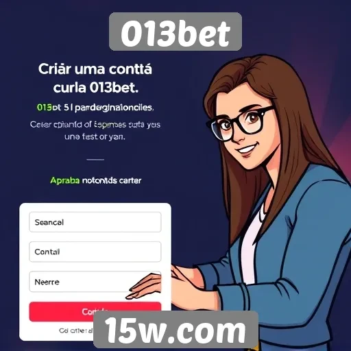 Como criar uma conta no site 013bet